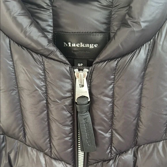 NWOT Mackage Petra Short Down Black Quilted Women's Jacket Size Small Coat - Picture 4 of 14